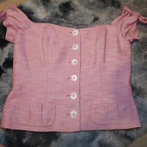 Pink corset top